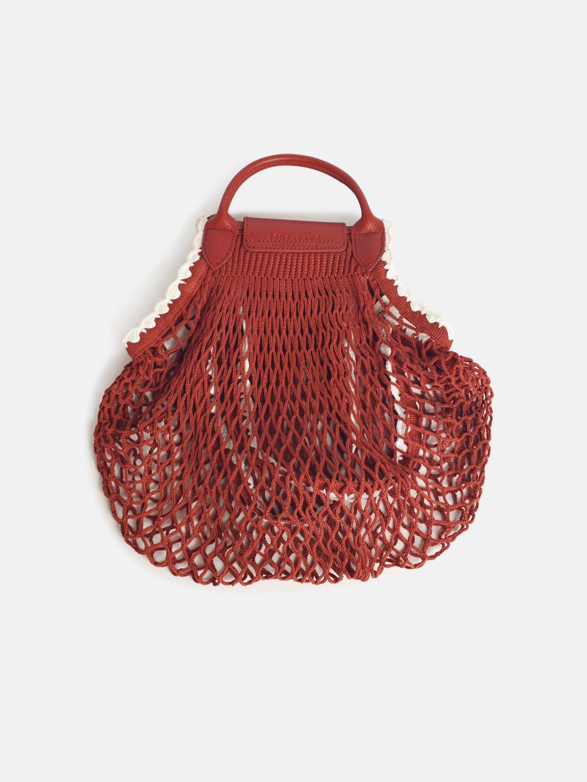 'L LE PLIAGE' MESH BAG IN TERRACOTTA TELA - 3