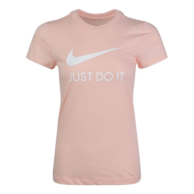 (WMNS) Nike Sportswear JDI Slim Slim Fit Short Sleeve Washed coral red CI1384-664 - 1