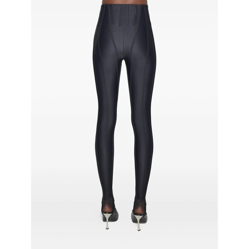 Mugler Black Trousers - Leggings Women - 4