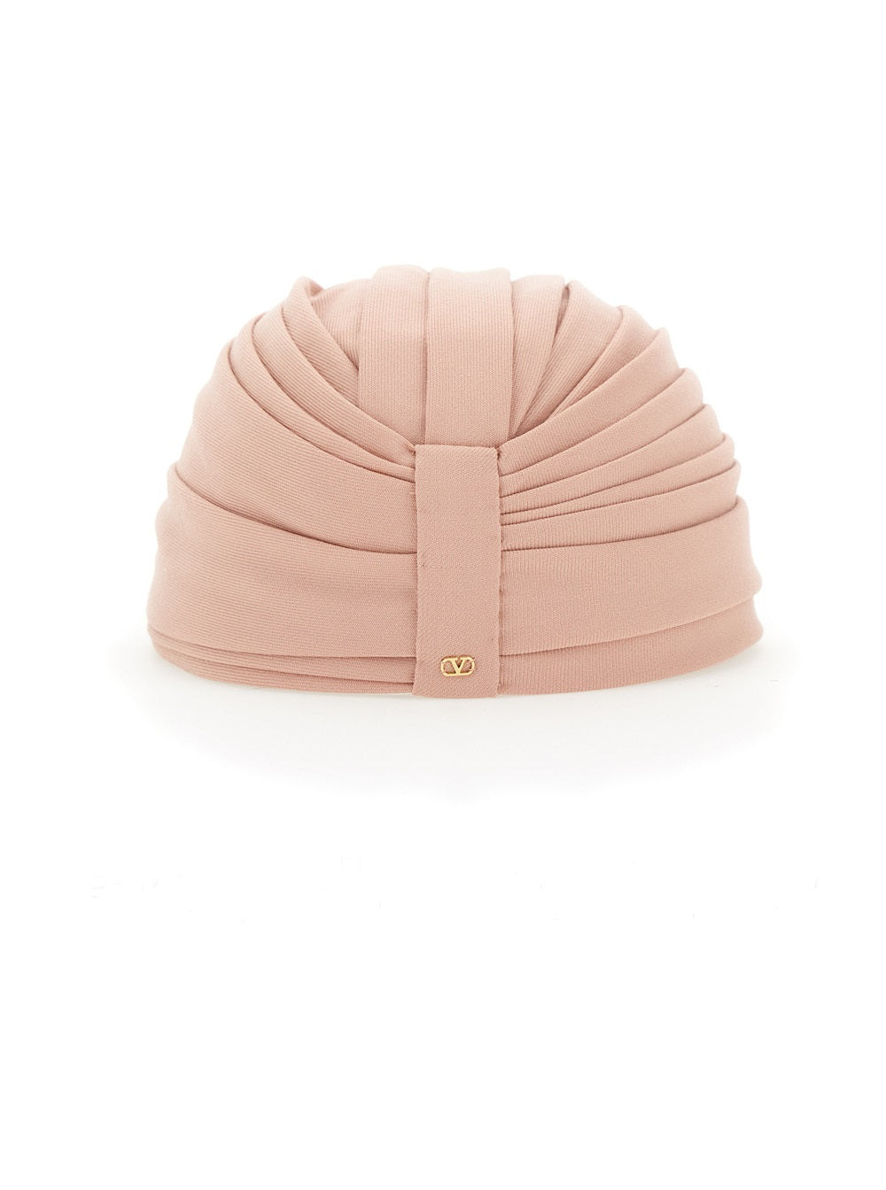 Valentino Garavani Women Pink Headdress Hat With Asymmetrical Design In Pink Virgin Wool Woman - 2