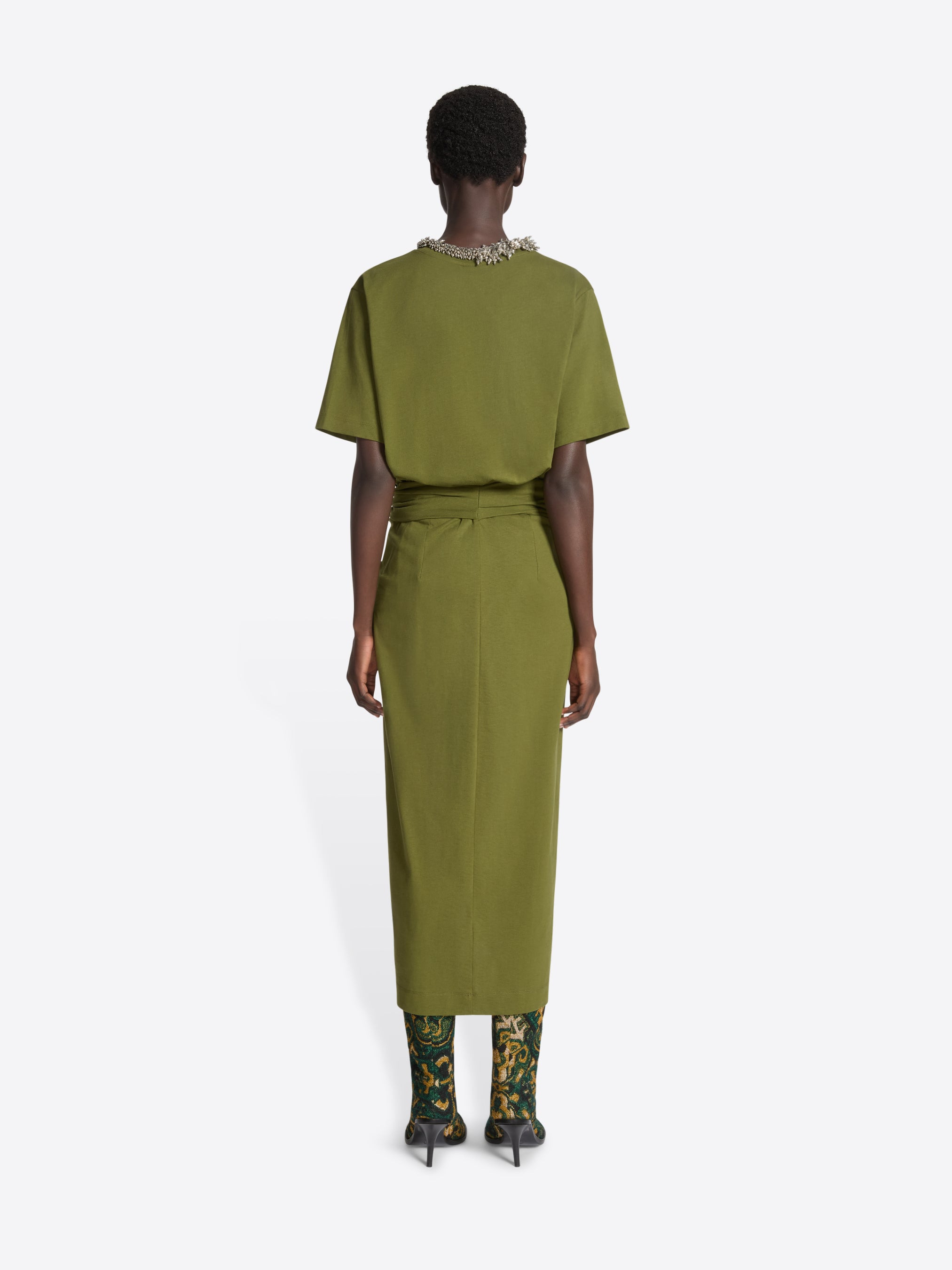 KNOTTED JERSEY SKIRT - 4
