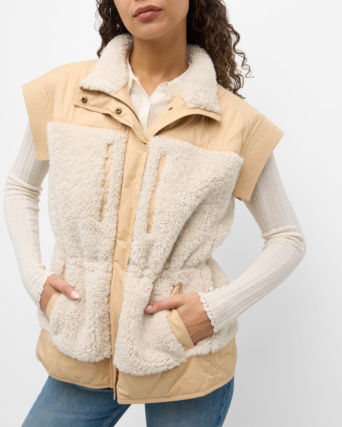 Shiloh Faux Shearling Vest - 7