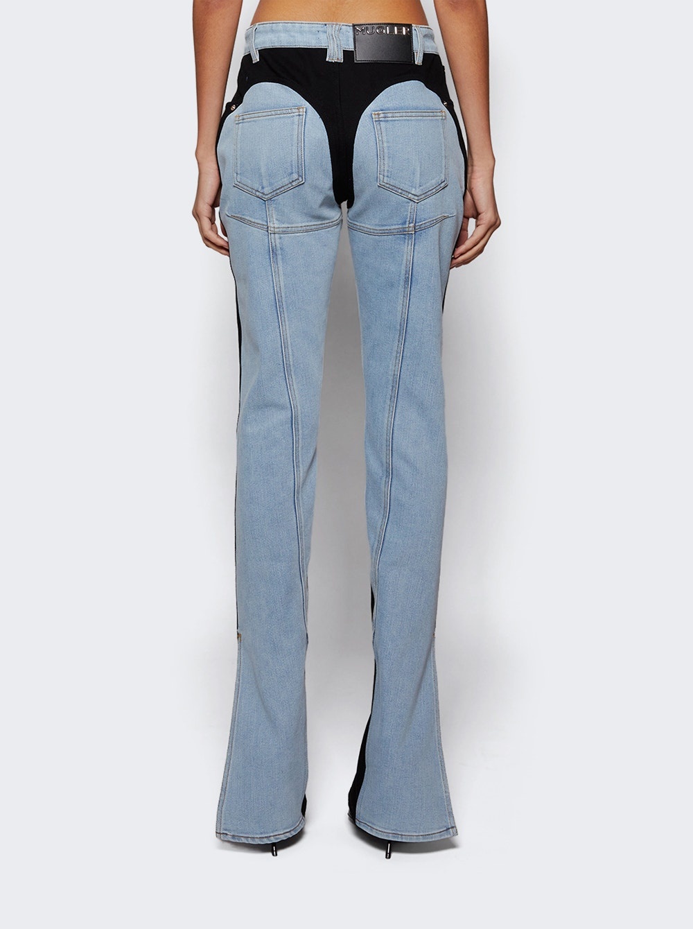 Bi-color Skinny Jeans Tokyo Blue And Black - 5