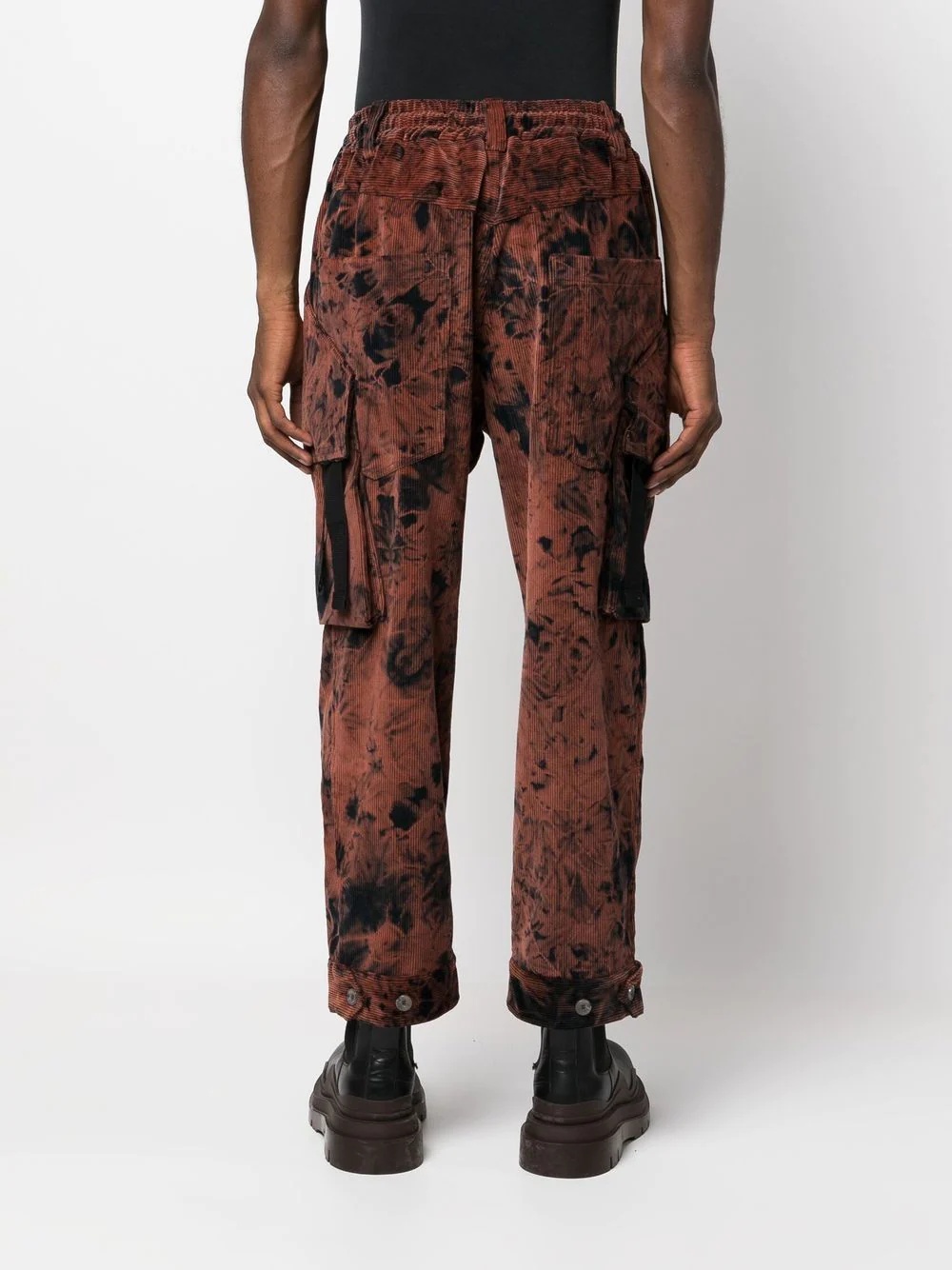 bleached tapered trousers - 4