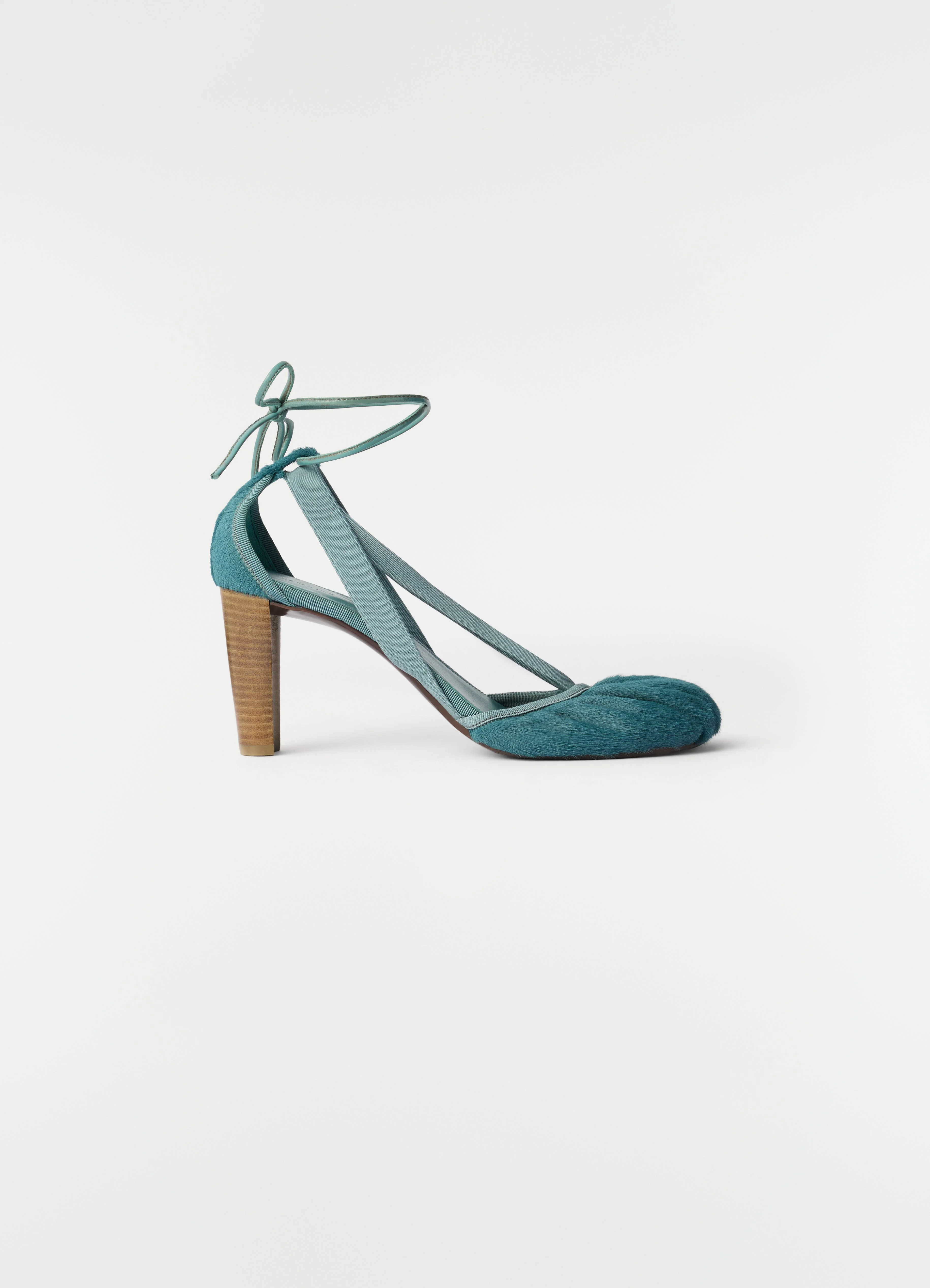 80 MM PEDILLE HEELED BALLERINAS IN PONY-STYLE LEATHER - 1