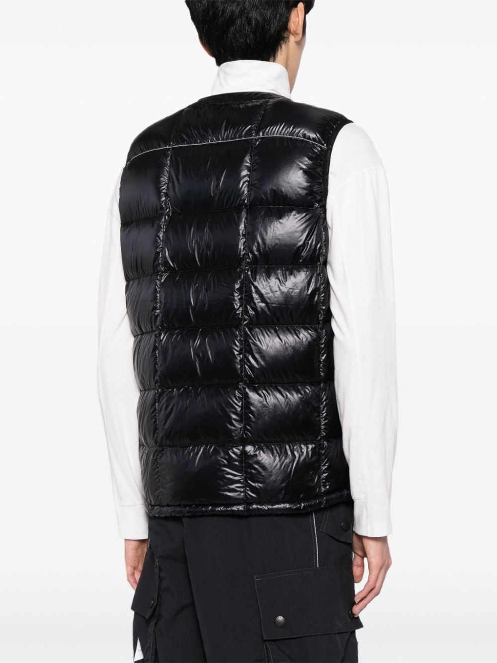 diamond-quilted padded gilet - 4