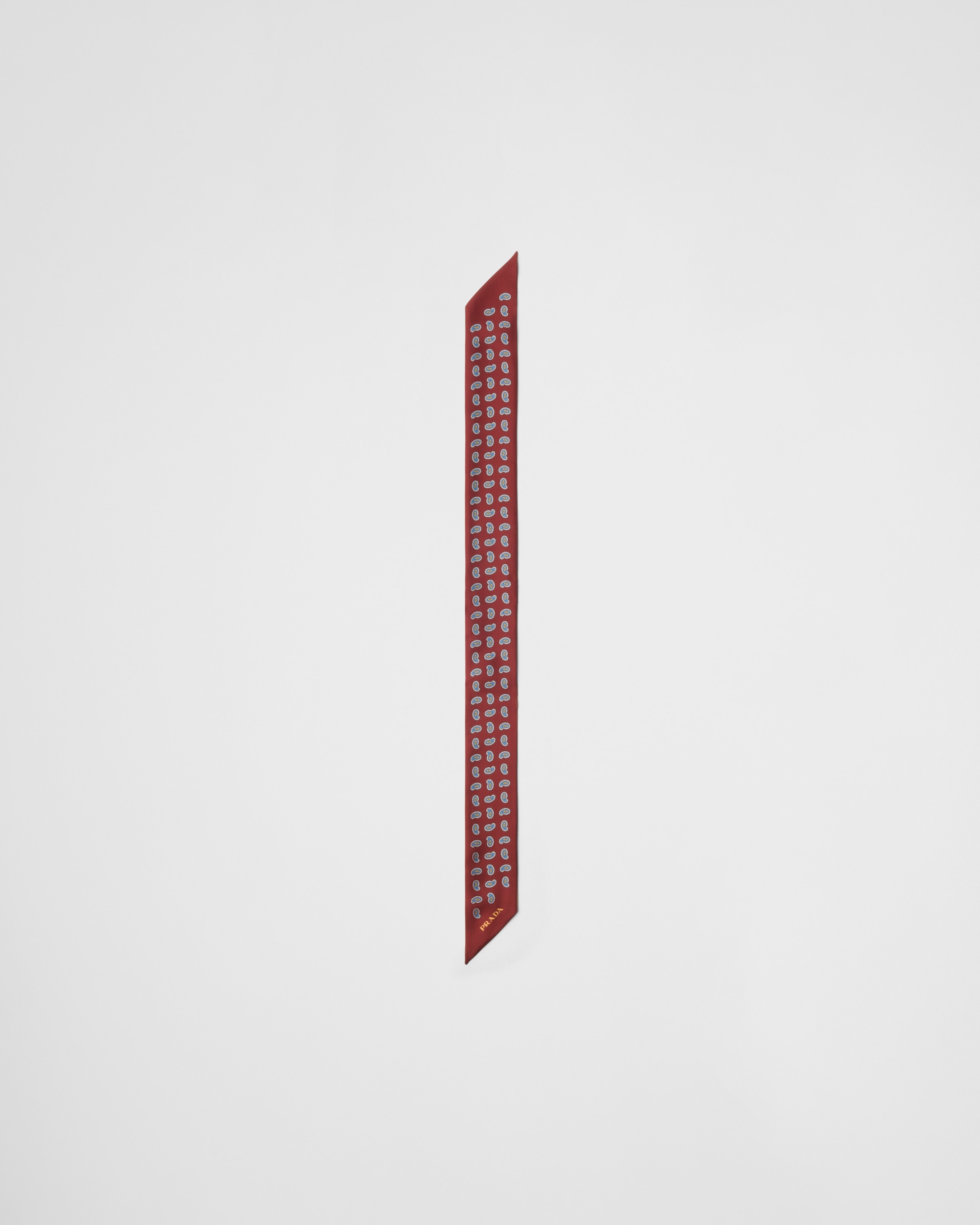 Printed silk twill skinny tie - 3