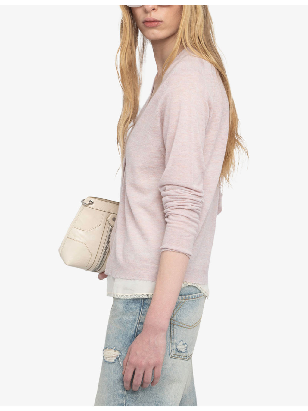 Manylla V-Neck Cashmere Cardigan - 3