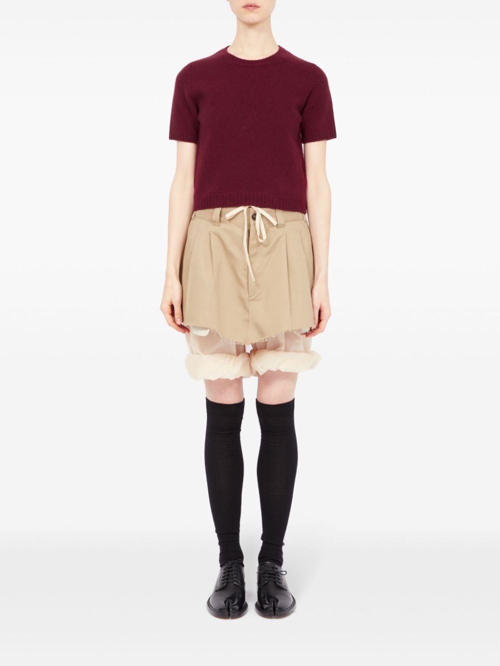 cropped wool top - 2