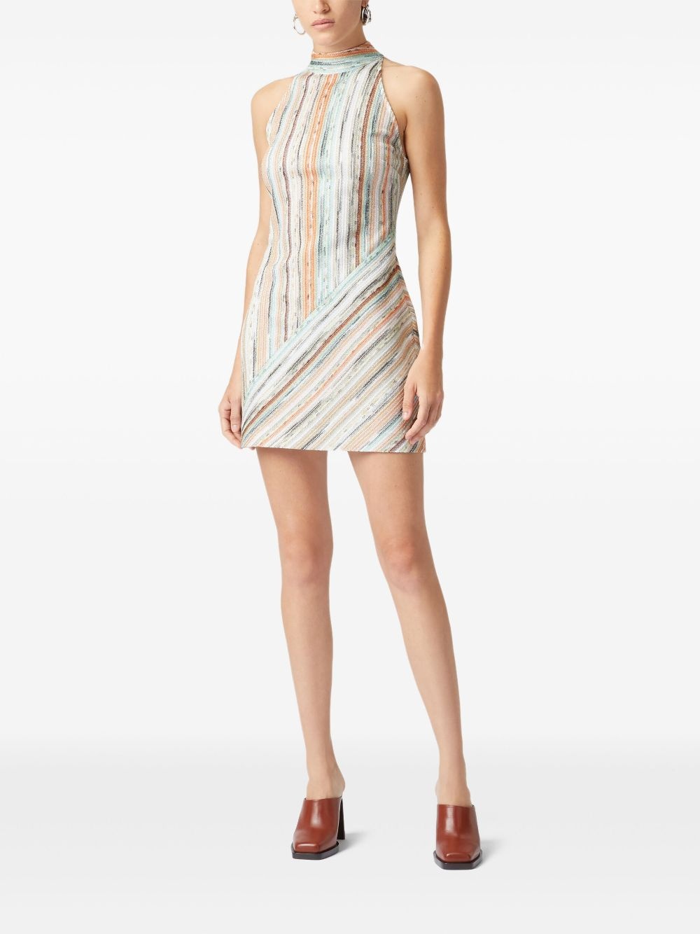 striped mini dress - 2