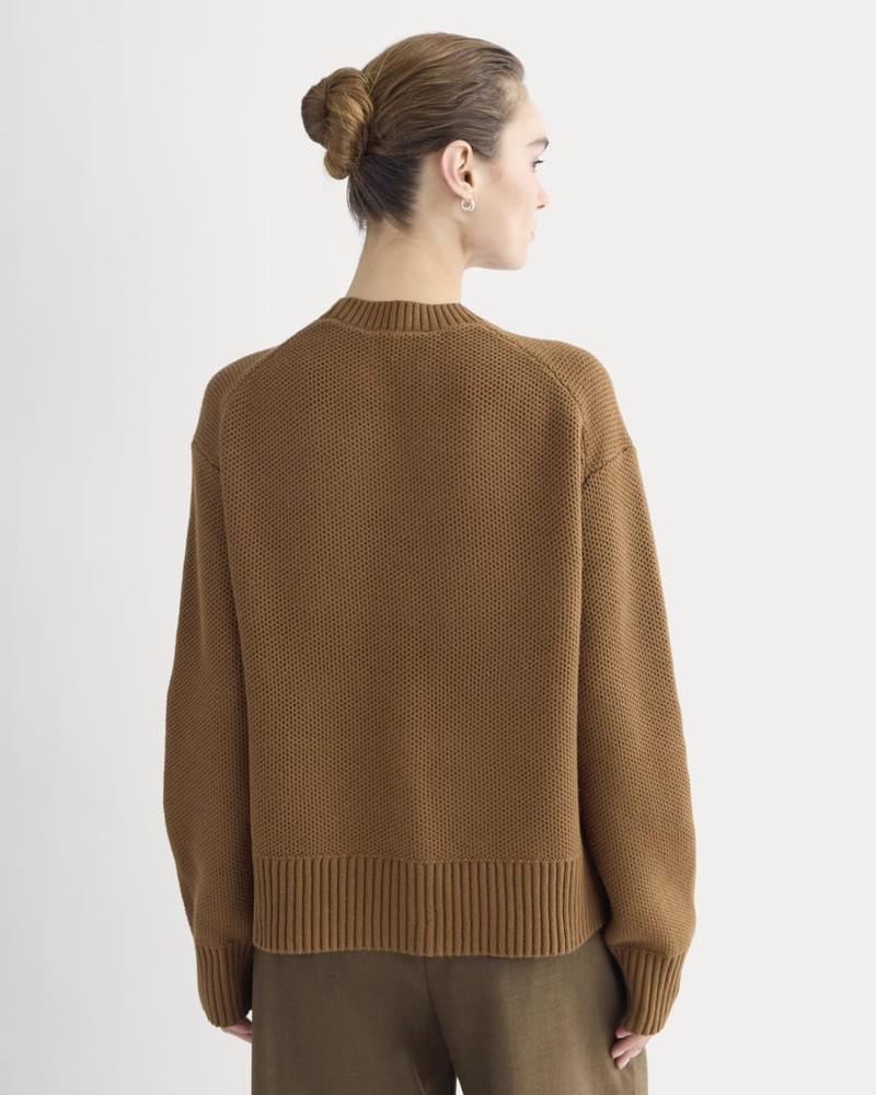 THE COTTON HONEYCOMB SQUARE CREW 5