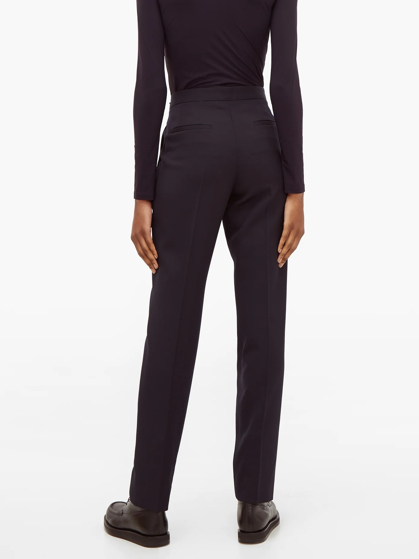 Tailored virgin wool-twill trousers - 5