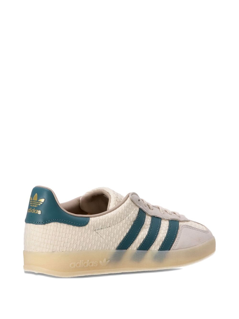 Gazelle three-stripe textured sneakers - 4