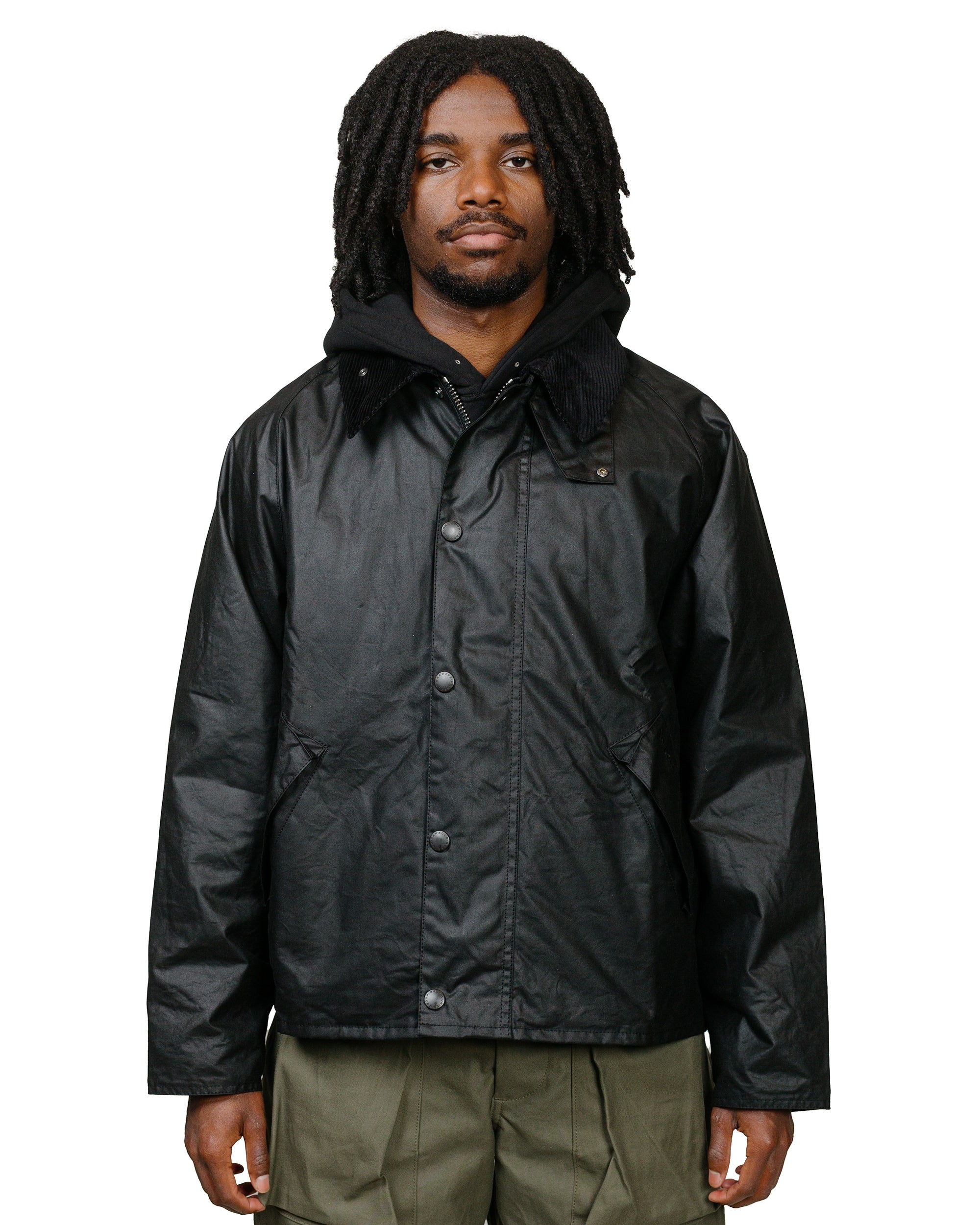 Transport Wax Jacket Black - 2