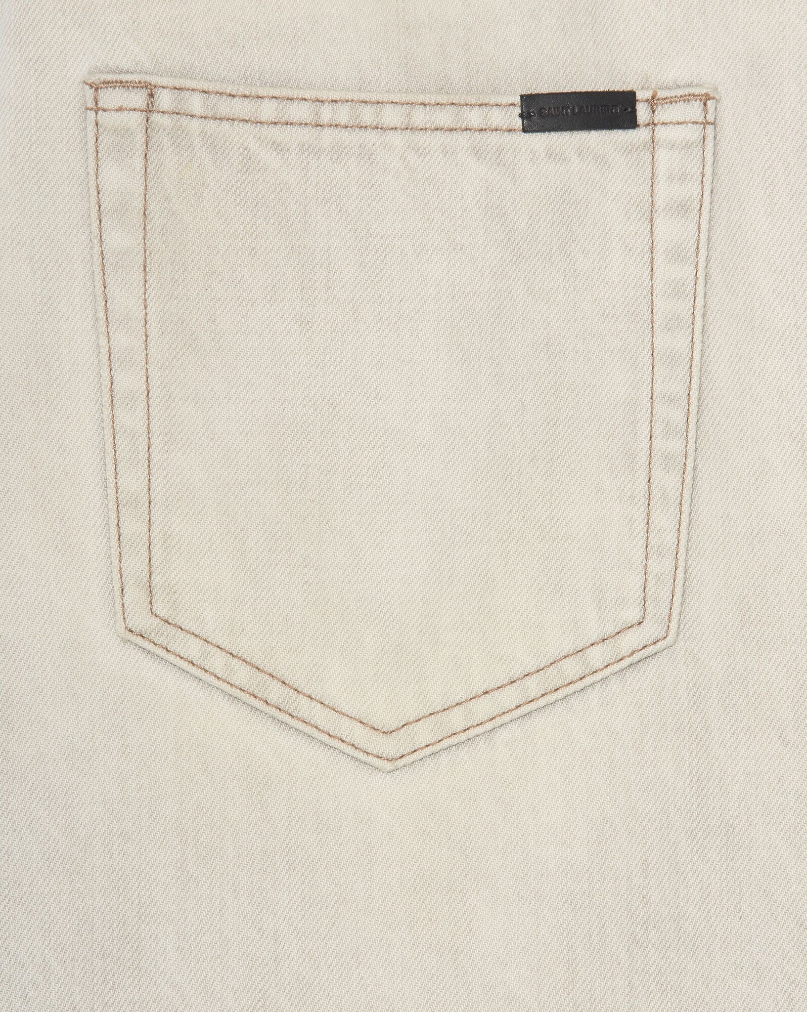 relaxed-fit jeans in grey off-white denim - 7
