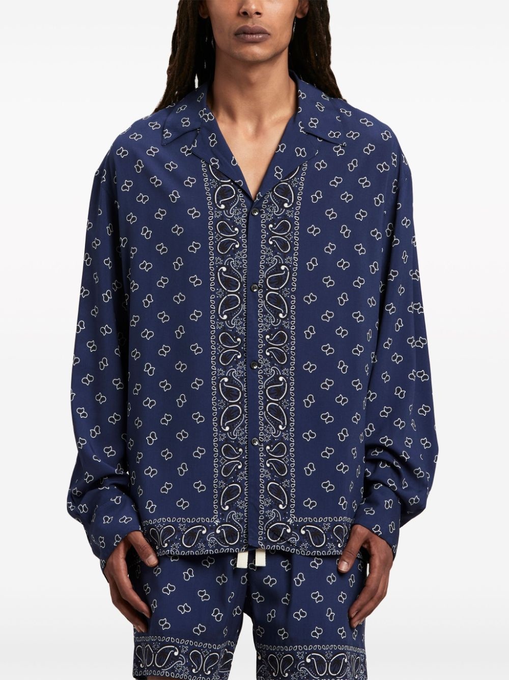 paisley-print long-sleeve shirt - 3