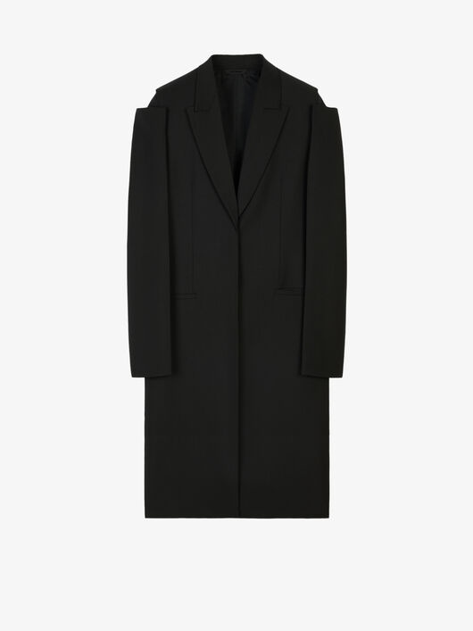 OVERSIZED COAT IN WOOL AND MOHAIR - 4
