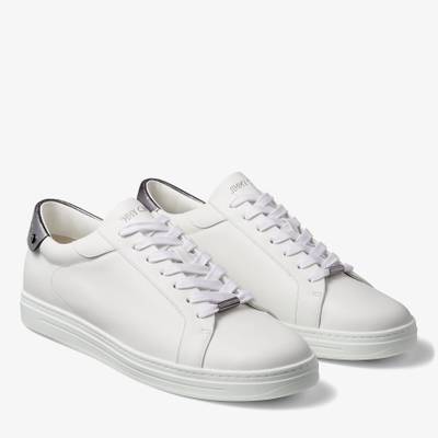 JIMMY CHOO Rome/M
White Calf Leather and Gunmetal Metallic Nappa Low Top Trainers outlook