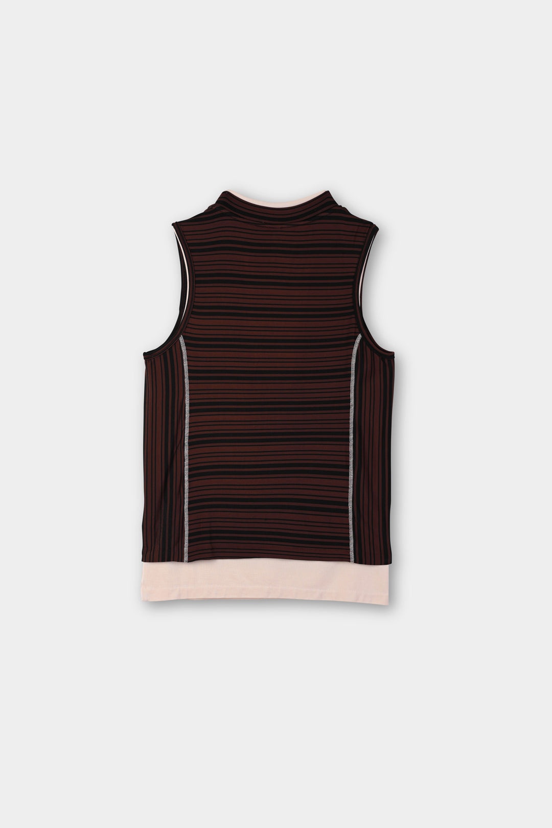 DOPPIO OVERLOCK TANK TOP/ black & brown - 3