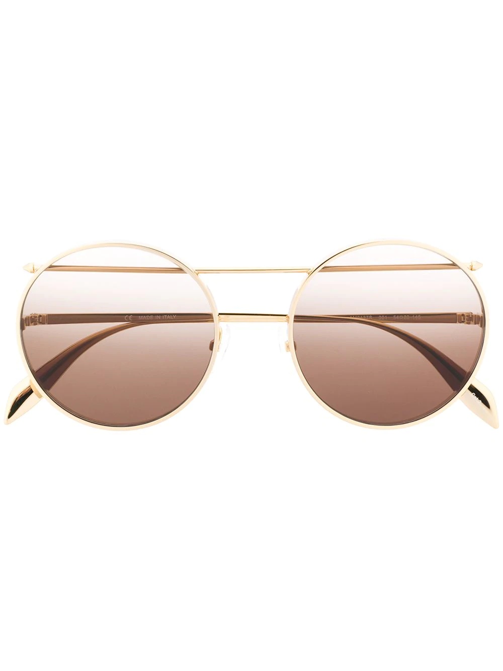 gradient round-frame sunglasses - 1