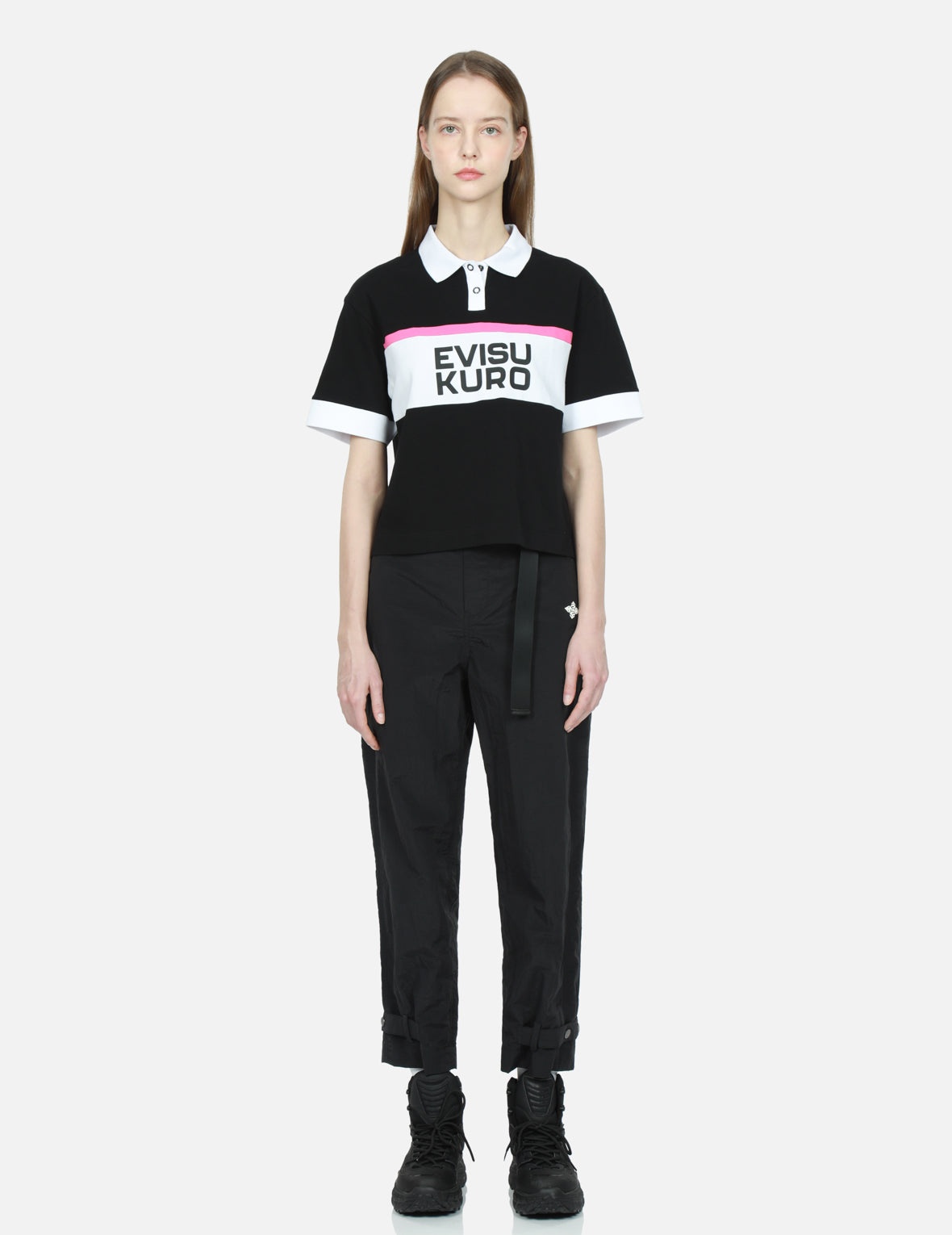Belted Cuff Tapered Pants - 5