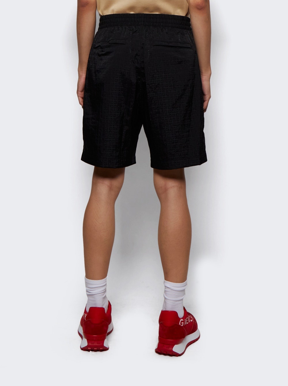 Relax Fit Allover 4g Shorts With Elastic Black - 5