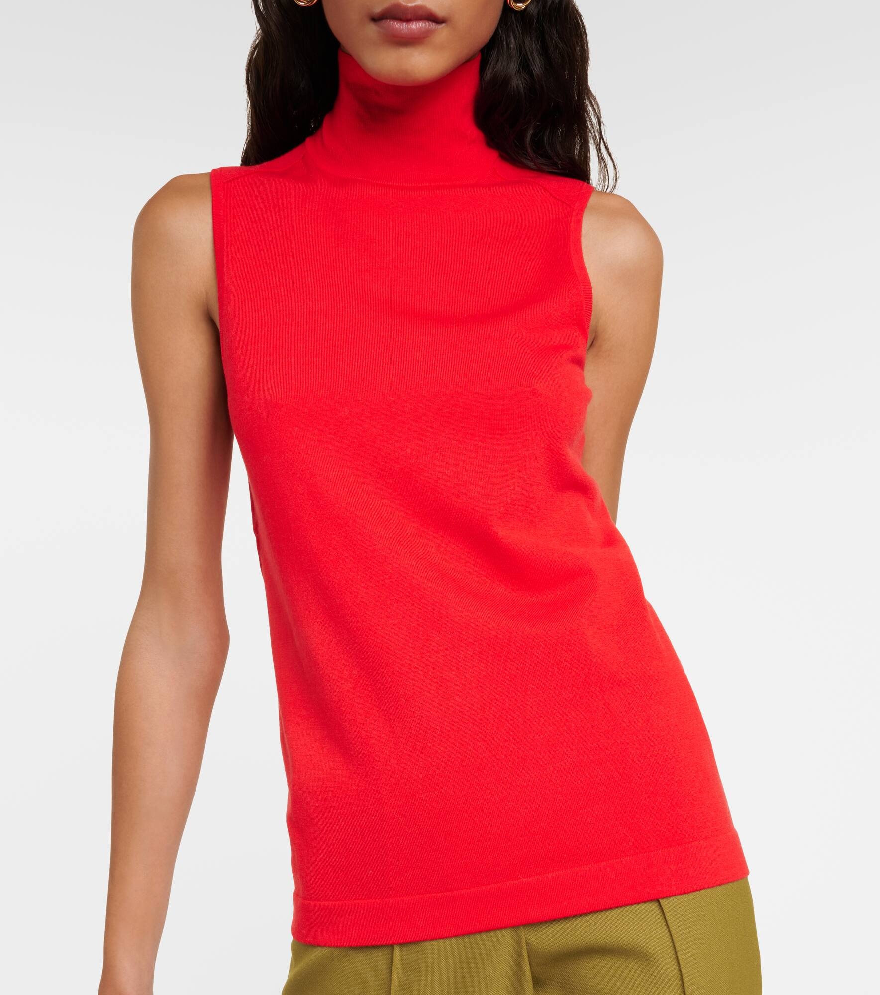 Merino Elegance wool-blend top - 5