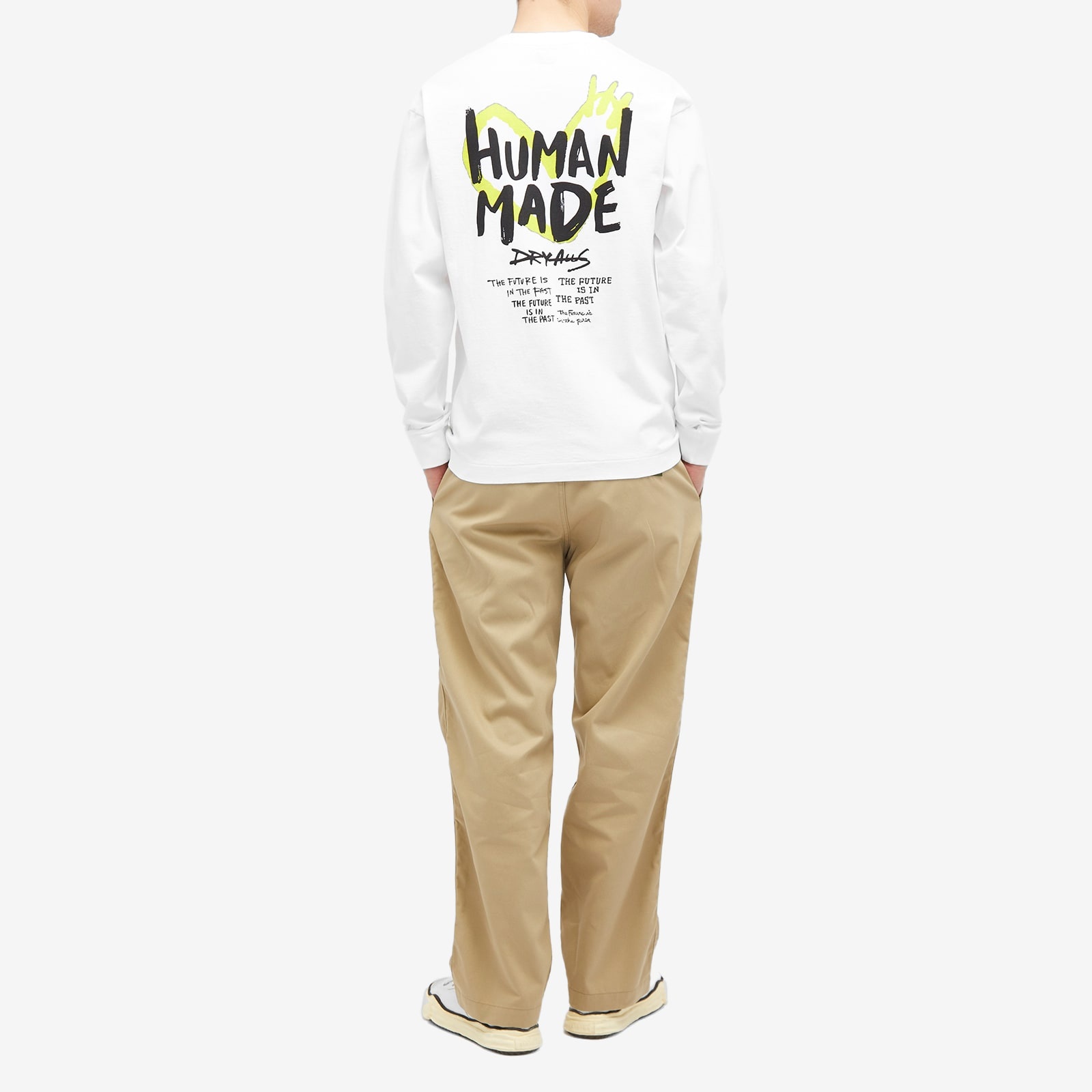 Human Made Heart Back Print Long Sleeve T-Shirt - 4