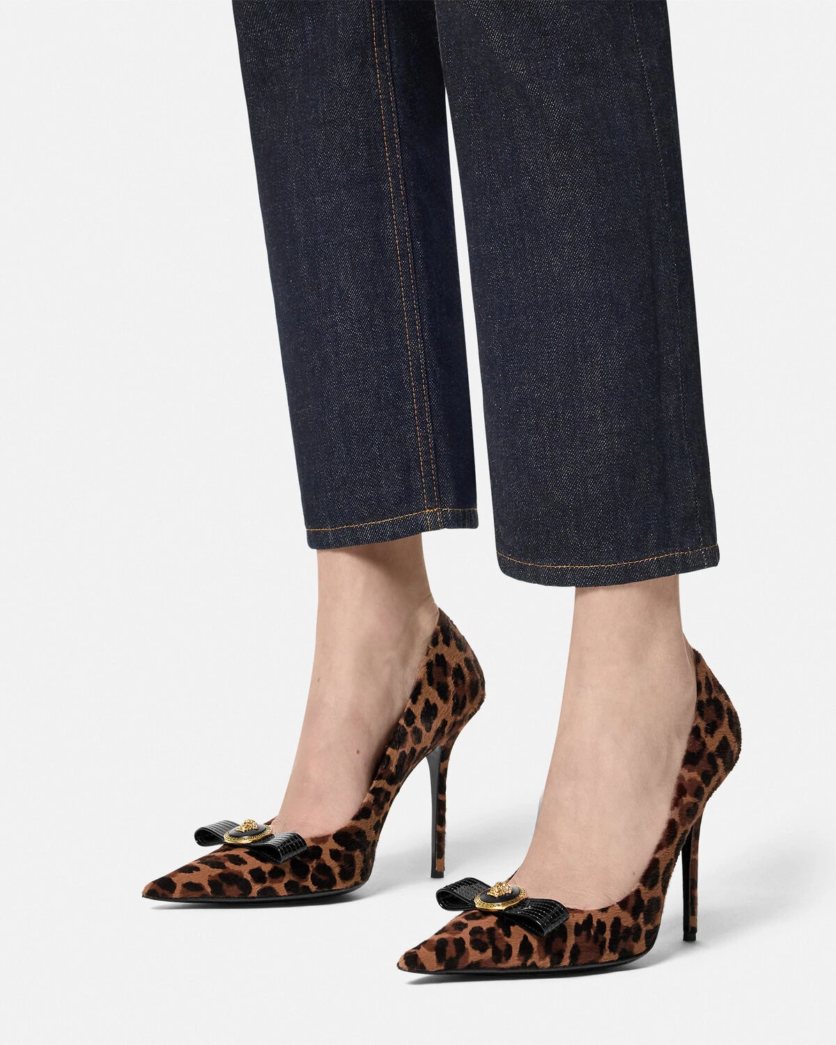 Leopard Gianni Ribbon Pumps 110 mm - 3