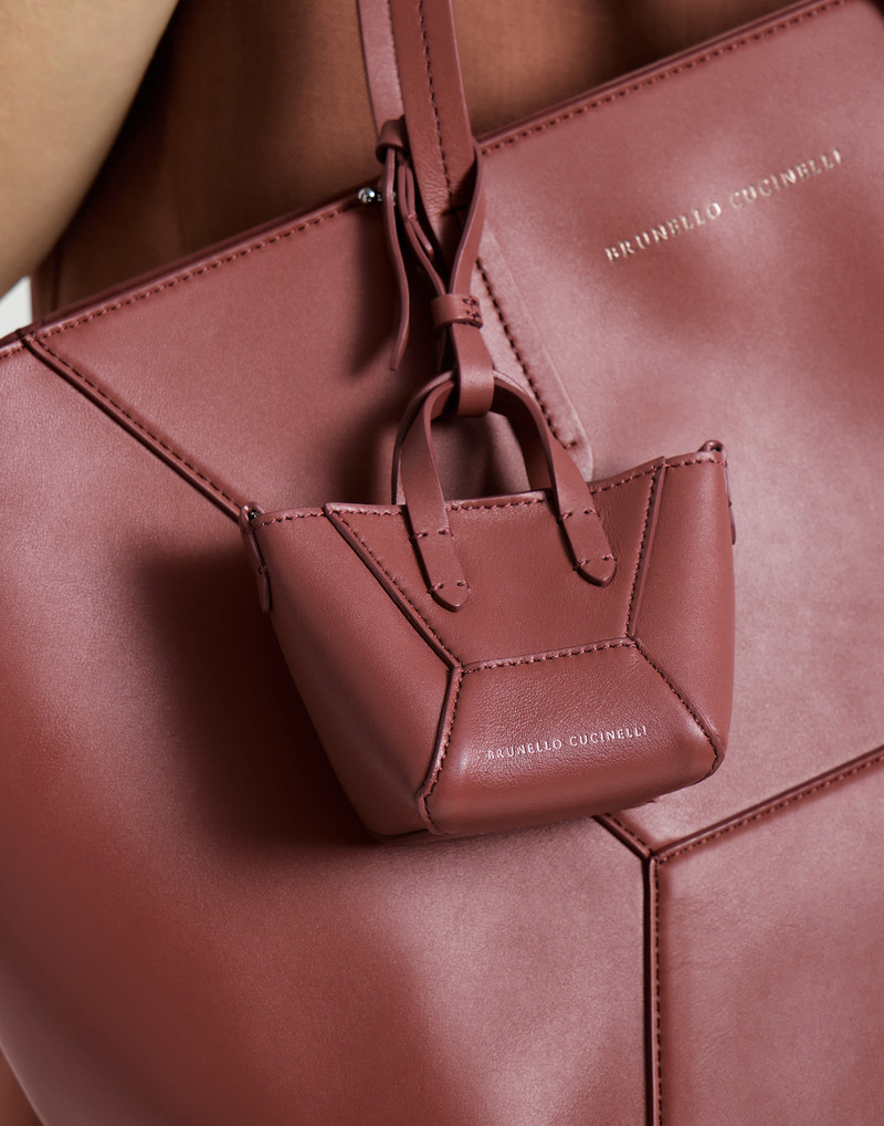 BC Duo micro bag in calfskin with precious chain 4