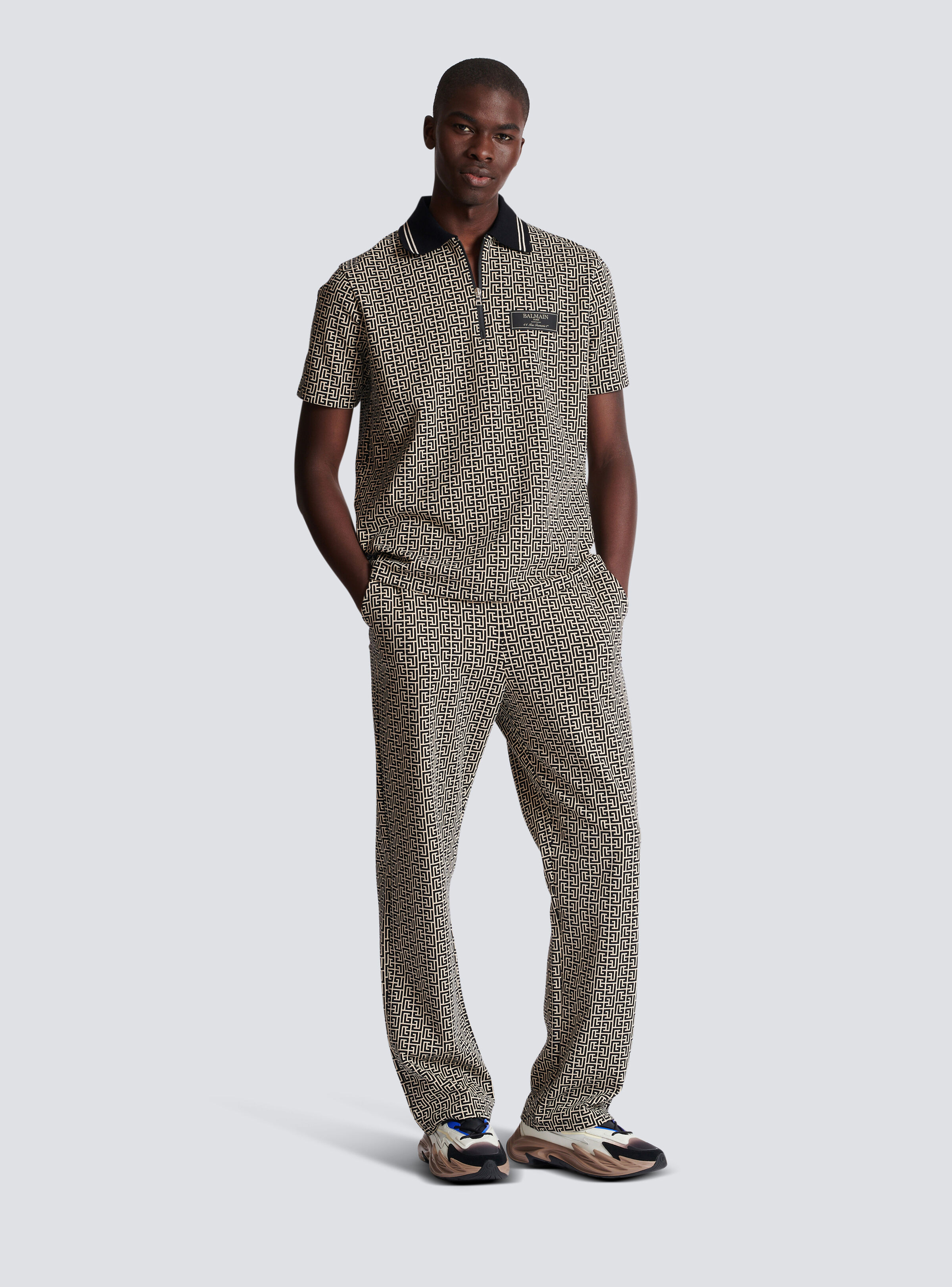 PB Labyrinth jacquard polo shirt - 2