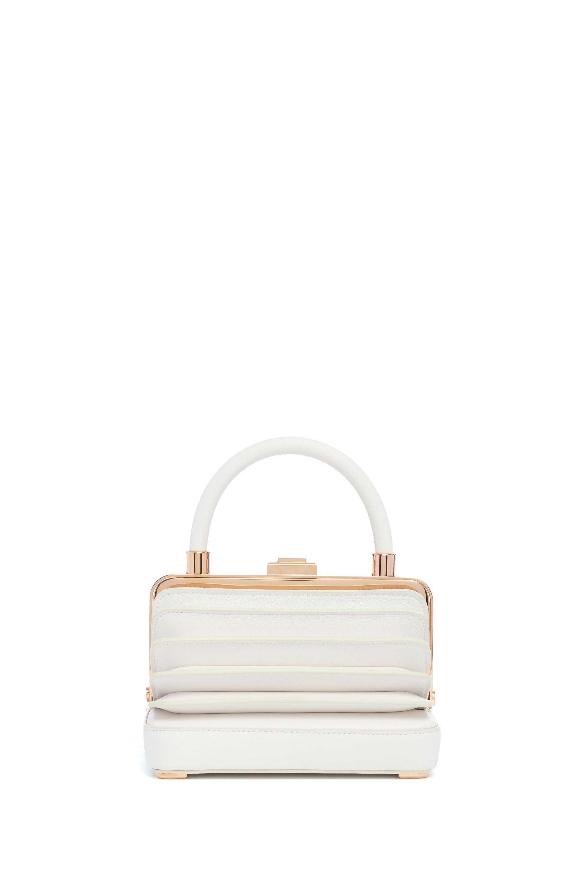 Small Diana Bag in Ivory Nappa Leather - 2