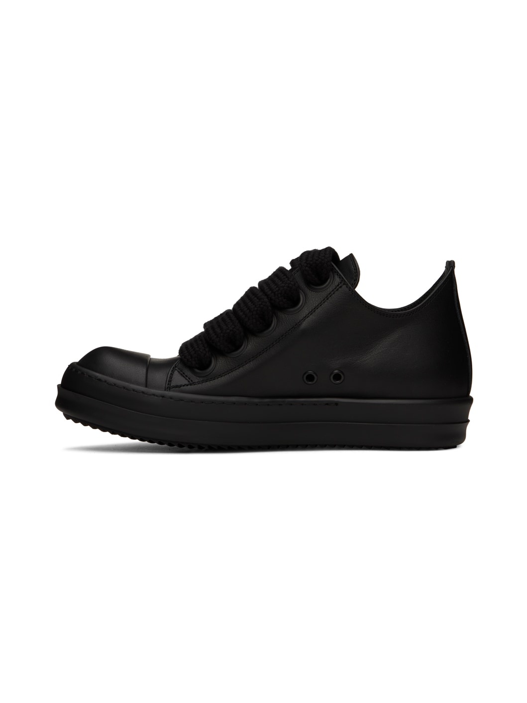 Black Jumbo Laced Low Sneakers - 3