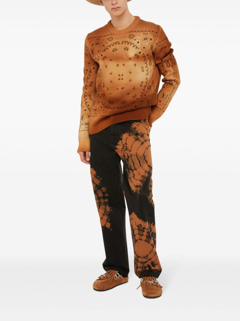 Alanui paisley-knit wool jumper outlook