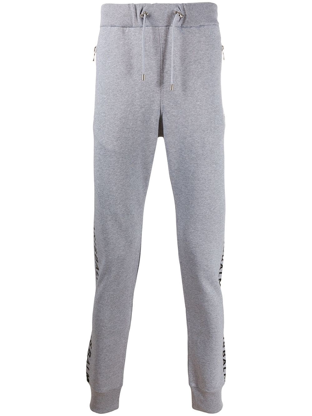 logo-print tapered track pants - 1