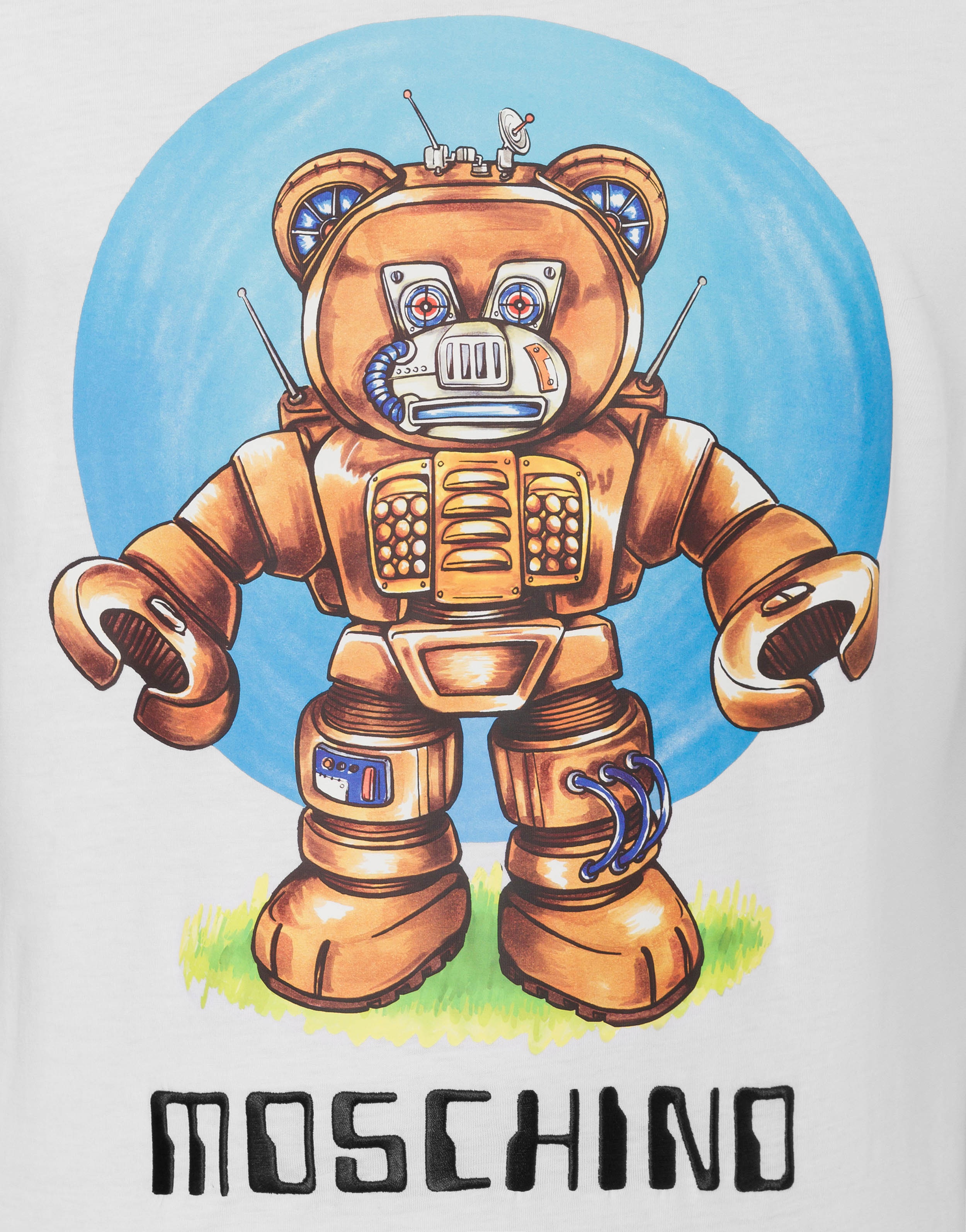 ROBOT BEAR ORGANIC JERSEY T-SHIRT - 4