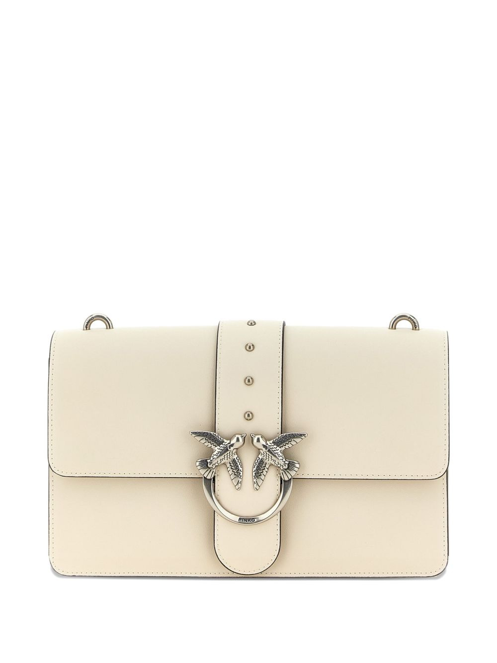 bird-embellished flap cross body bag - 1