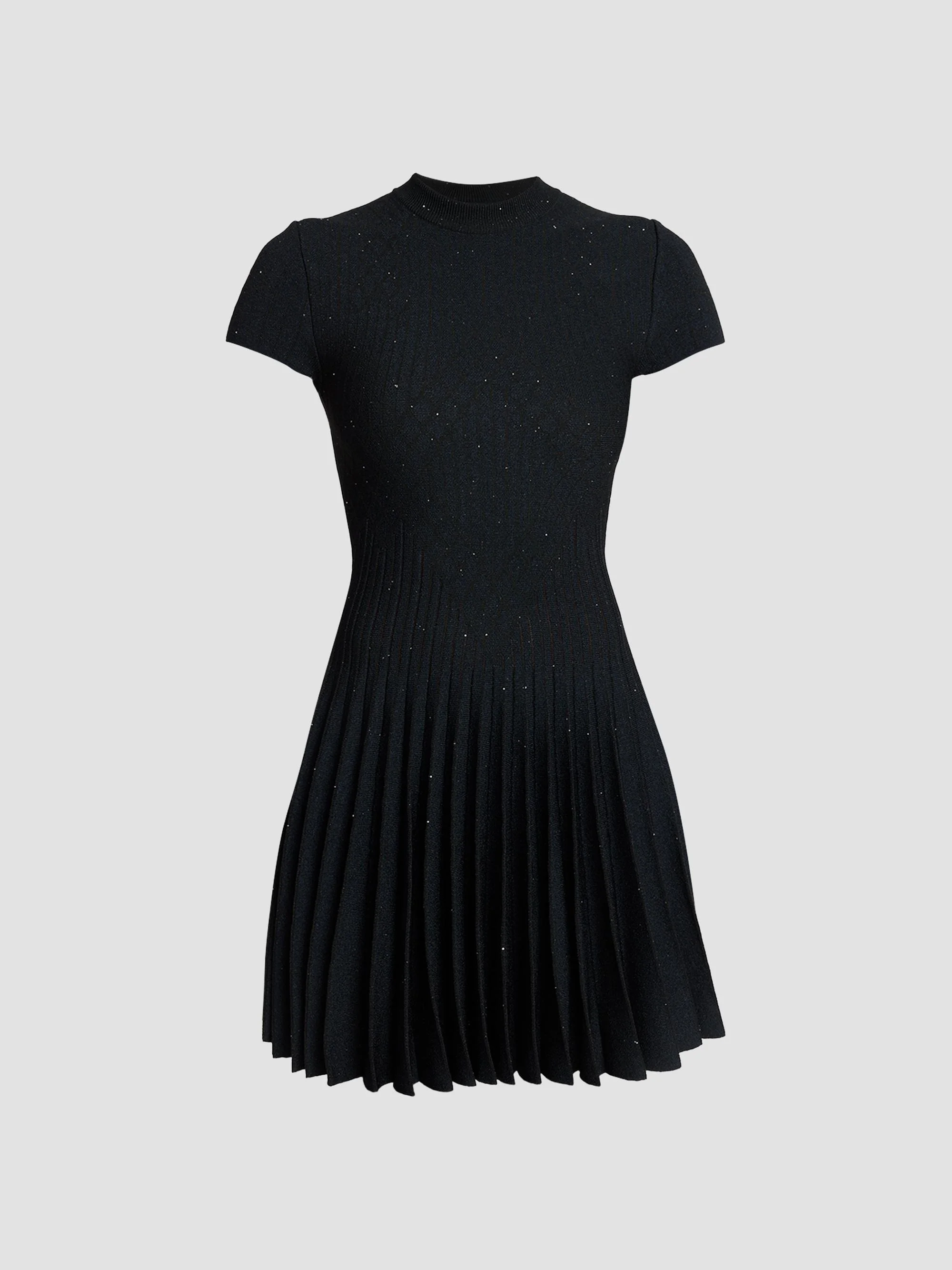 Women's Glittered Compact Knit Mini Dress - Bleu - 1