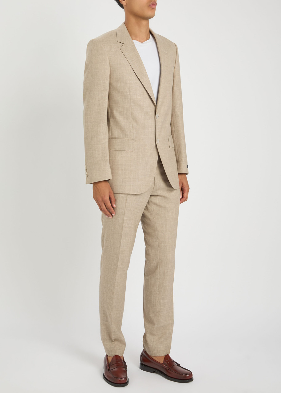 Boss X David Beckham Melange Wool-blend Suit - 2