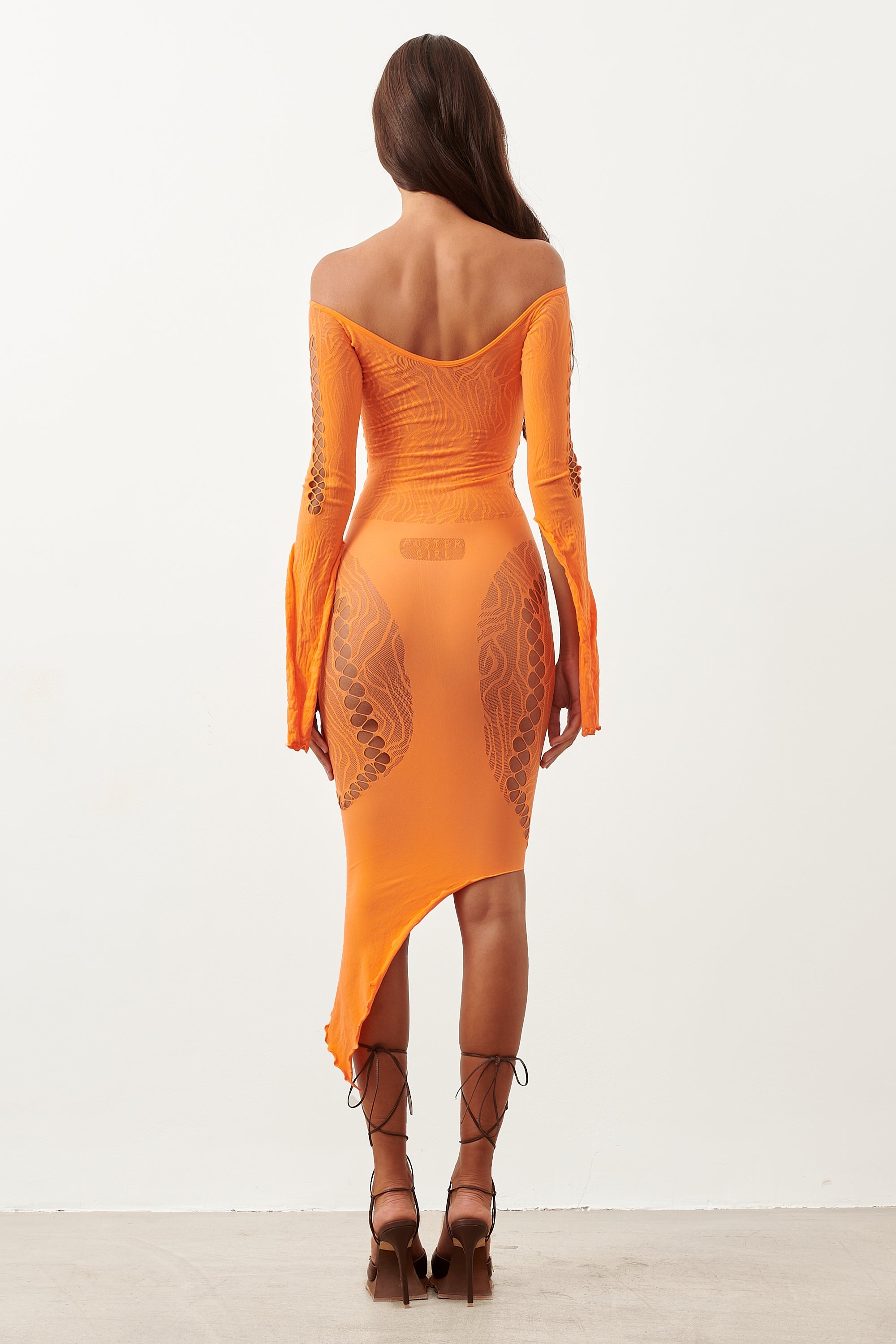CHARLOTTE DRESS TANGERINE - 4