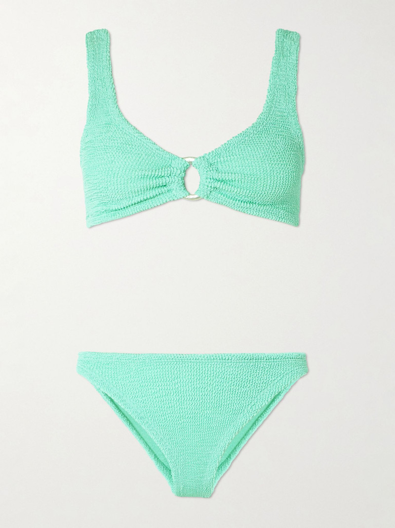 Julia embellished seersucker bikini Mint 1