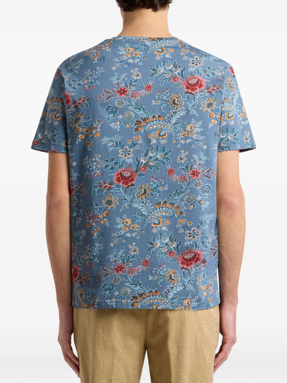 floral-print T-shirt - 3