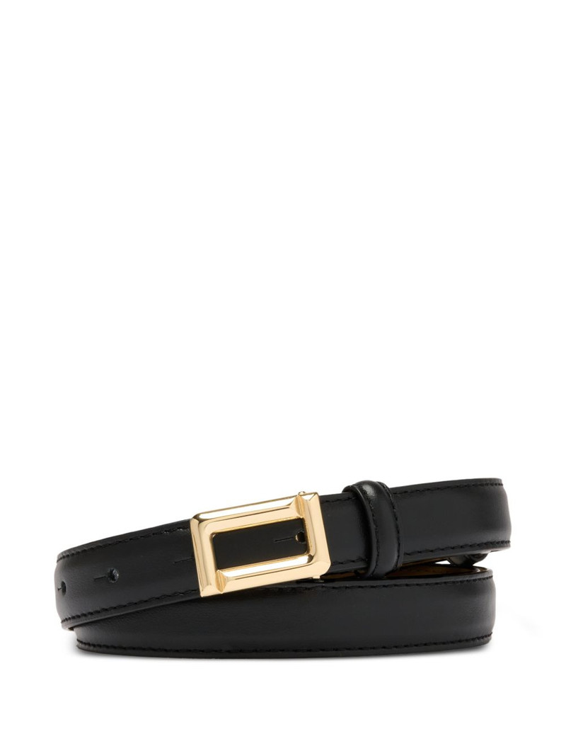 Angele buckle-fastening leather belt 1