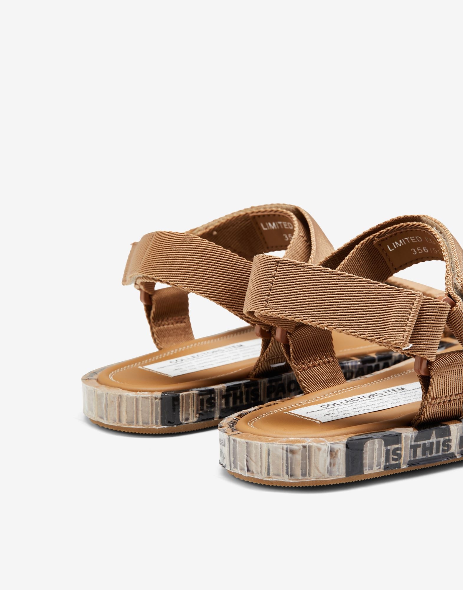 Strapped leather sandals - 4