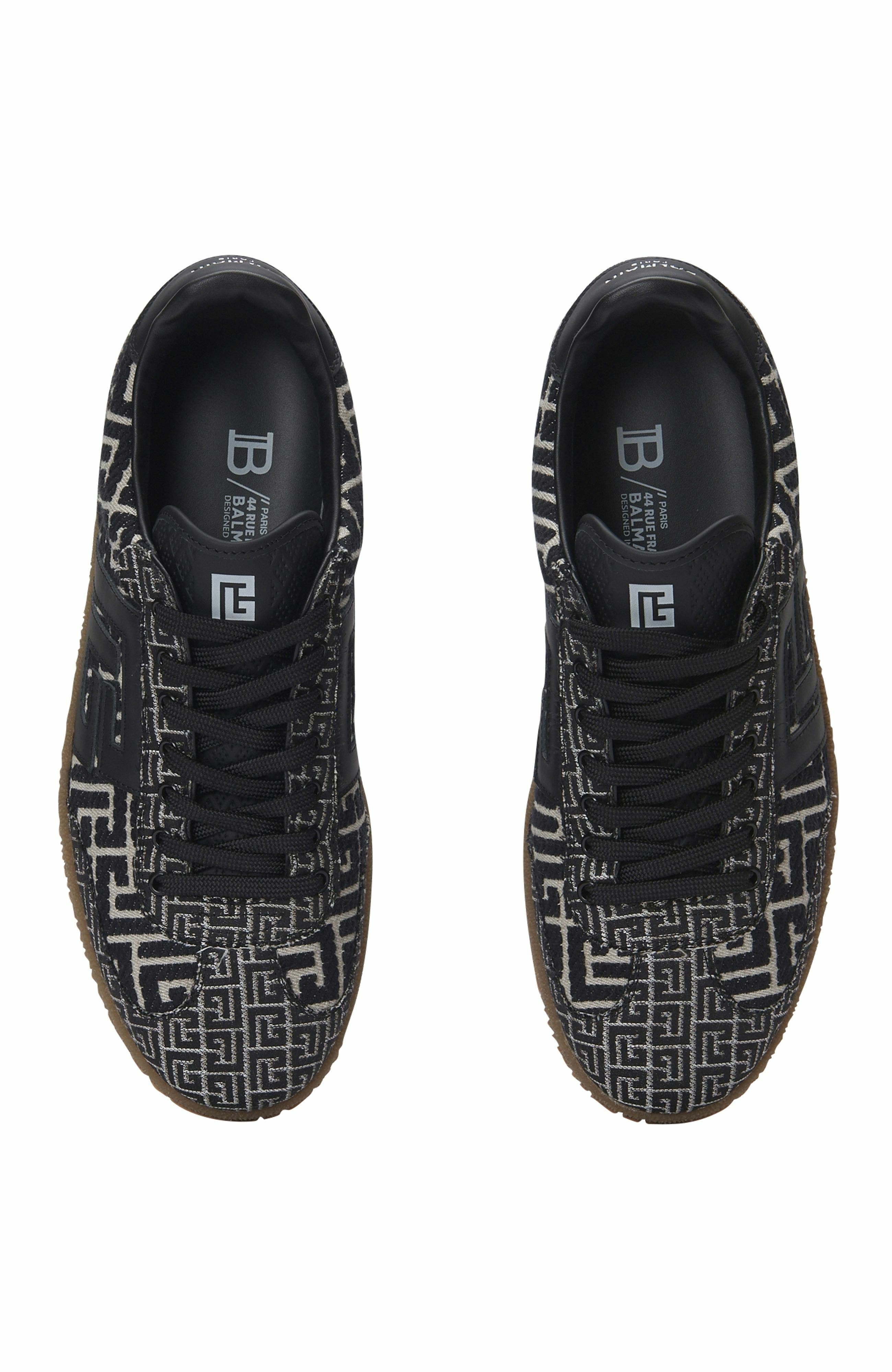 Balmain Swan trainers in PB Labyrinth jacquard in Black at Nordstrom - 5