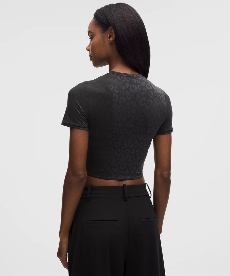 Wundermost Ultra-Soft Nulu Crewneck Cropped T-Shirt 3