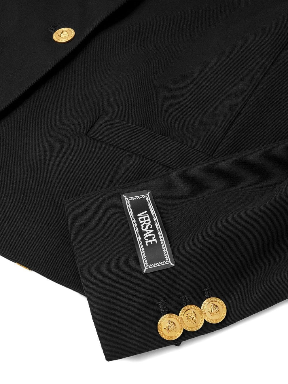 Gabardine short boxy blazer - 4