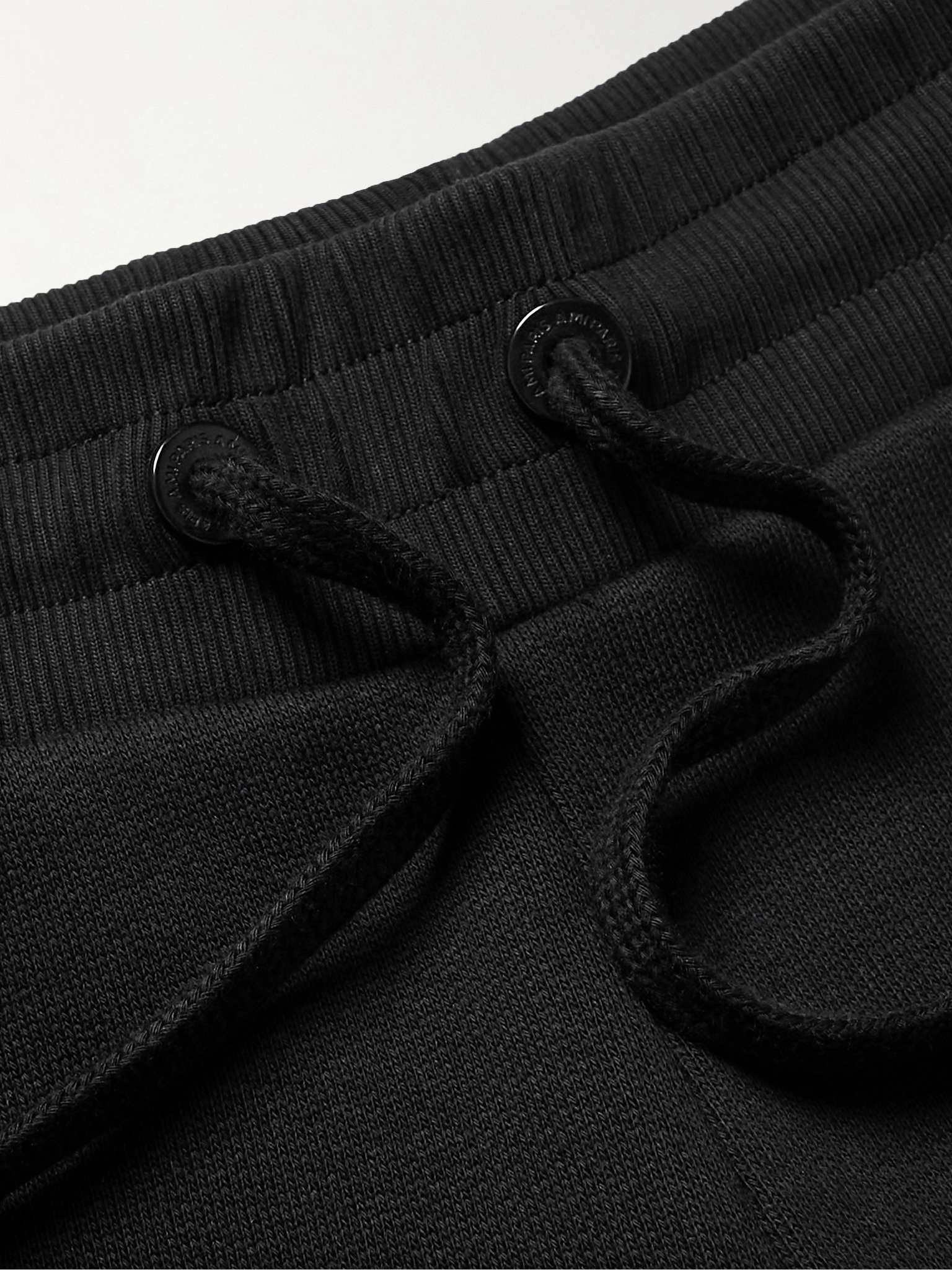 Straight-Leg Logo-Embossed Cotton-Blend Jersey Drawstring Shorts - 3