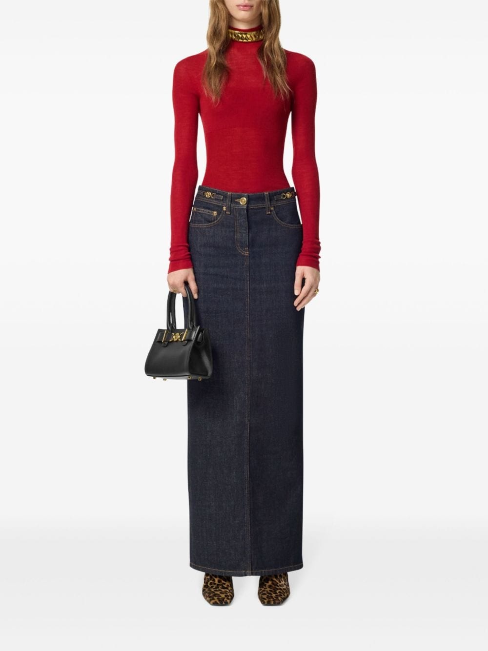Medusa '95 denim skirt - 2