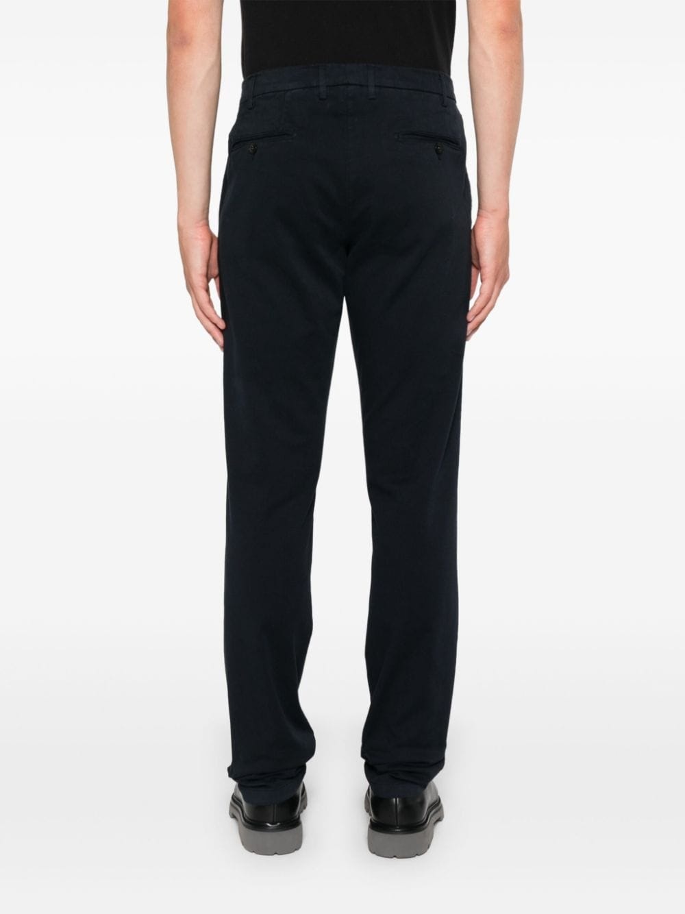 slim-cut chino trousers - 4